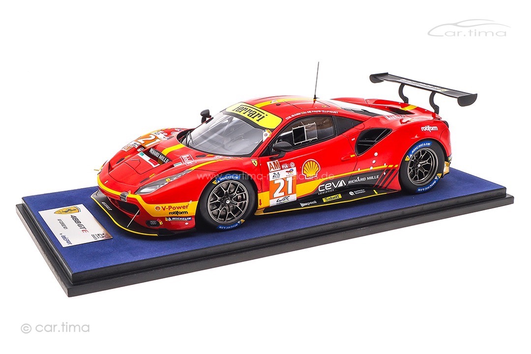 Ferrari 488 GTE EVO 24h Le Mans 2023 Mann/Piguet/de Pauw LookSmart 1:18 LS18LM036 Ferrari 488 GTE EVO 24h Le Mans 2023 Mann/Piguet/de Pauw LookSmart 1:18 LS18LM036