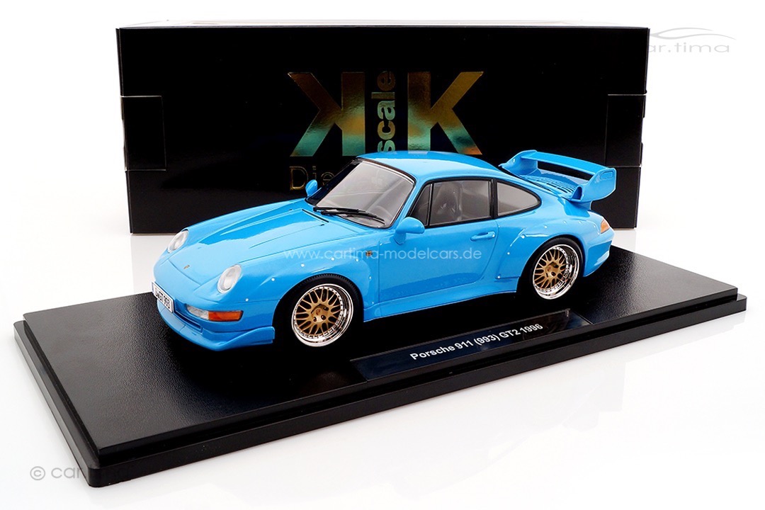 Porsche 911 (993) GT2 Rivierablau BBS KK Scale 1:18 KKDC181423B
