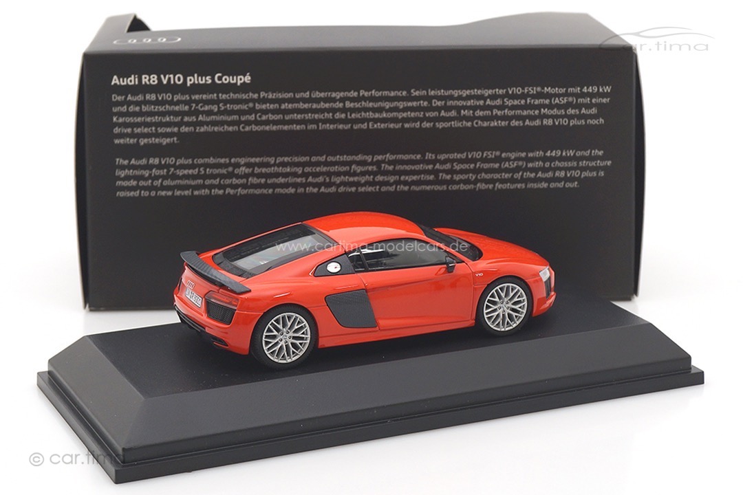 Audi R8 V10 plus Coupe Dynamitrot quattro GmbH 1:43 501.15.184.23