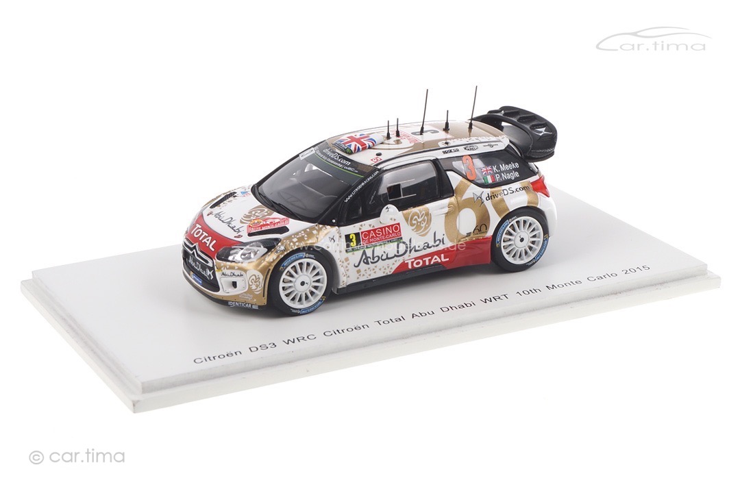 Citroen DS3 WRC Rallye Monte Carlo 2015 Meeke/Nagle Spark 1:43 S4503 Citroen DS3 WRC Rallye Monte Carlo 2015 Meeke/Nagle Spark 1:43 S4503