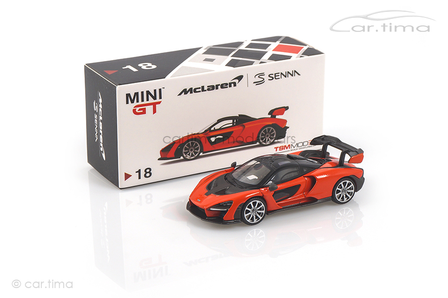 McLaren Senna (LHD) Mira orange MINI GT 1:64 MGT00018-L 