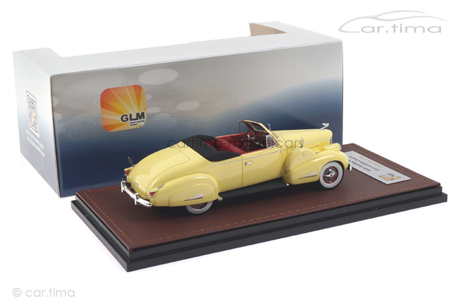 Cadillac V16 Convertible Coupe gelb GLM 1:43 GLM43101601