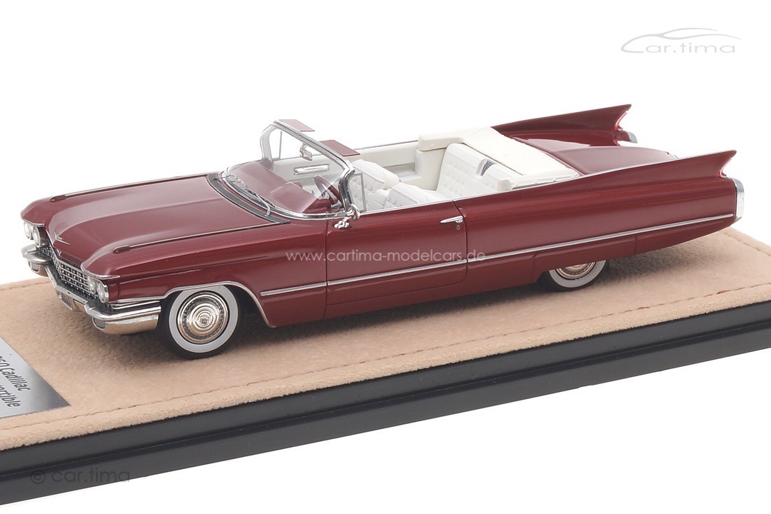 Cadillac Series 62 Convertible Pompeian red met. Stamp Models 1:43 STM60301