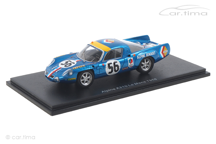 Alpine A210 24h Le Mans 1968 Marnat/Gerbault Spark 1:43 S5474 Alpine A210 24h Le Mans 1968 Marnat/Gerbault Spark 1:43 S5474