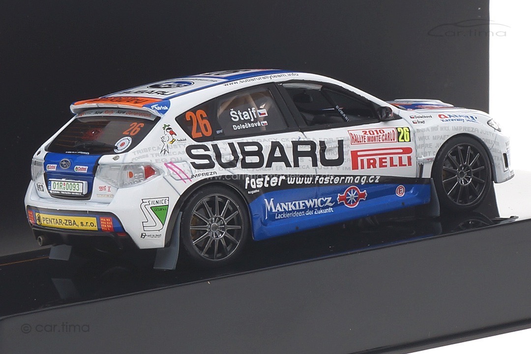 Subaru Impreza WRX STI Rallye Monte Carlo 2010 Stajf/Doleckova IXO 1:43 RAM428