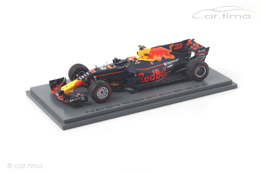 Red Bull Racing RB13 Winner GP Malaysia 2017 Max Verstappen Spark 1:43 S5050