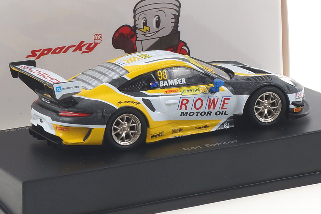 Porsche 911 GT3 R Macau 2019 Earl Bamber Spark 1:64 Y167 Porsche 911 GT3 R Macau 2019 Earl Bamber Spark 1:64 Y167