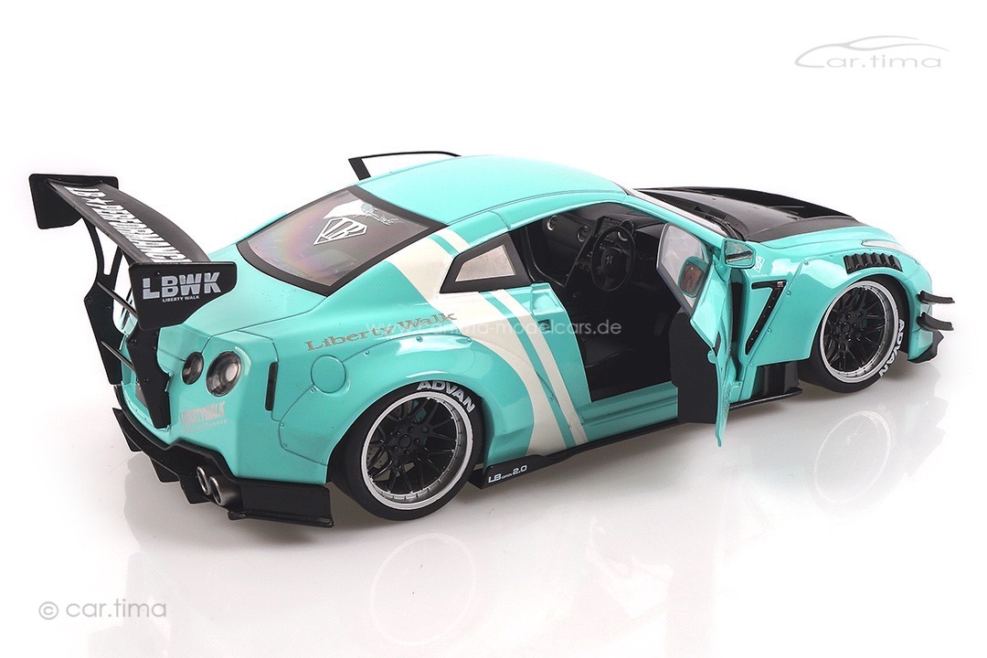 Nissan GTR R35 GTR LB Works mintgrün Solido 1:18 S1805804 Nissan GTR R35 GTR LB Works mintgrün Solido 1:18 S1805804