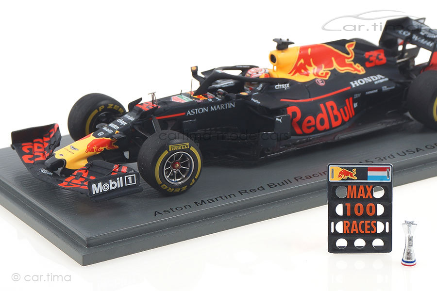 Aston Martin Red Bull RB15 GP USA 2019 Max Verstappen Spark 1:43 S6049 Aston Martin Red Bull RB15 GP USA 2019 Max Verstappen Spark 1:43 S6049
