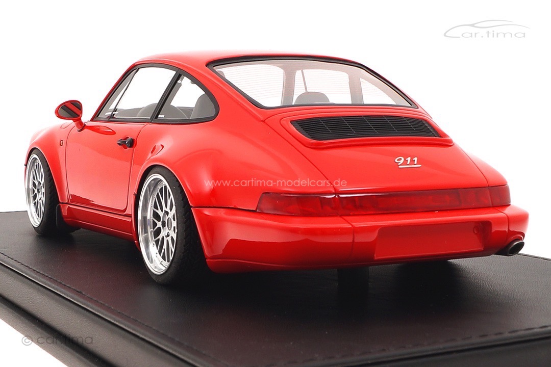 Porsche 911 (964) Carrera 30 Jahre Jubi Indischrot 19" BBS Alu-Felgen car.tima CUSTOMIZED 1:18 Porsche 911 (964) Carrera 30 Jahre Jubi Indischrot 19" BBS Alu-Felgen car.tima CUSTOMIZED 1:18