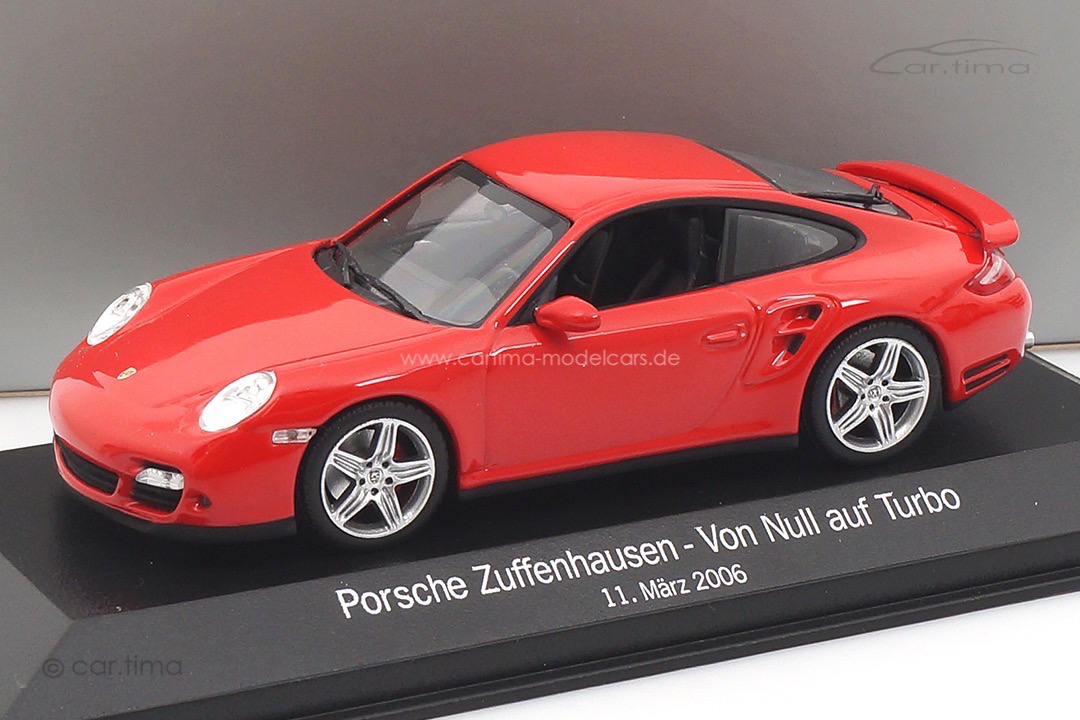 Porsche 911 (997) Turbo Indischrot Von Null auf Turbo Minichamps 1:43 WAP02013116