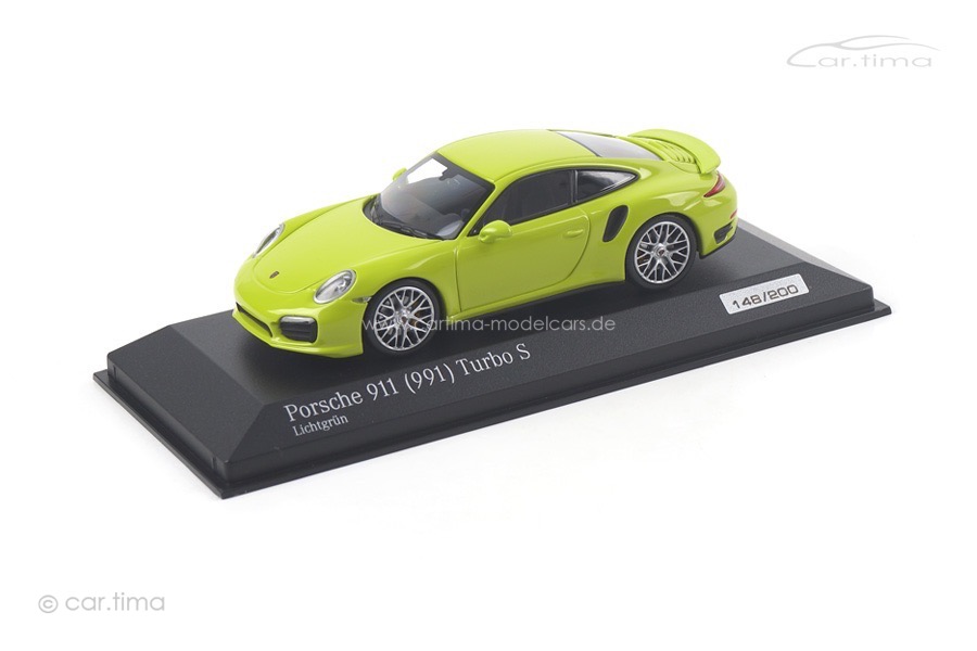 Porsche 911 (991) Turbo S Lichtgrün Minichamps 1:43 CA04316064 Porsche 911 (991) Turbo S Lichtgrün Minichamps 1:43 CA04316064