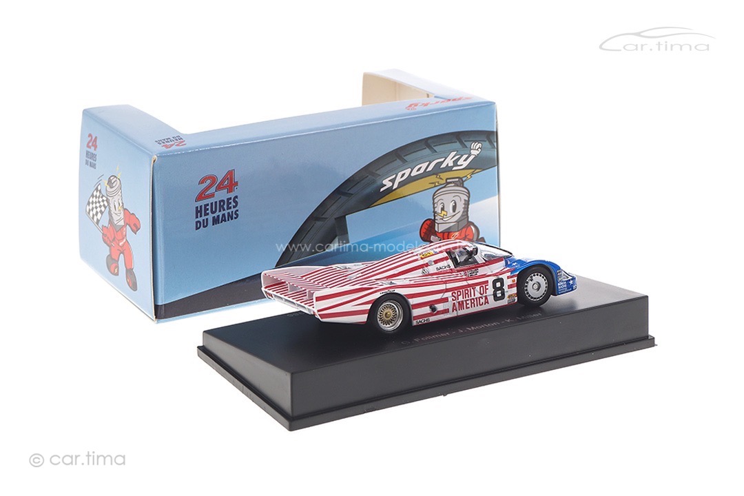 Porsche 956 L 24h Le Mans 1986 Follmer/Miller/Morton Spark 1:64 Y176