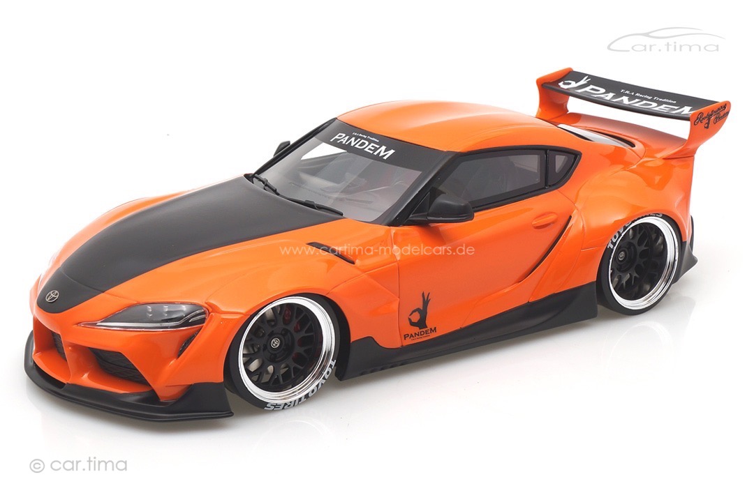 Pandem Toyota GR Supra V1.0 orange TopSpeed 1:18 TS0359