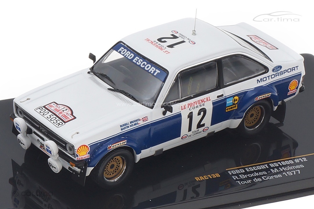 Ford Escort MK II RS 1800 Tour de Corse 1977  Brookes / Holmes IXO 1:43 RAC138