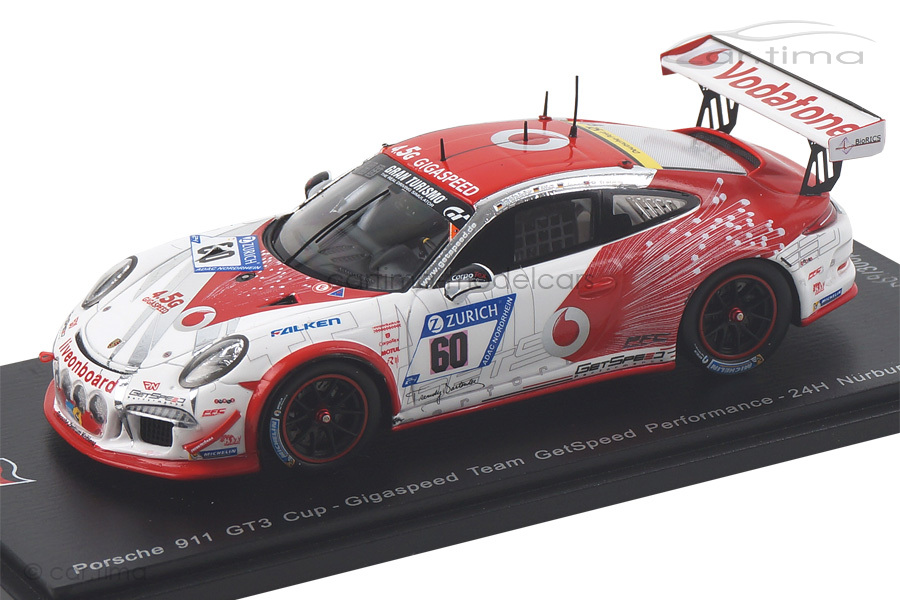 Porsche 911 (991) GT3 Cup 24h Nürburgring 2017 Jens/Trebing/Osieka Spark 1:43 SG329 Porsche 911 (991) GT3 Cup 24h Nürburgring 2017 Jens/Trebing/Osieka Spark 1:43 SG329