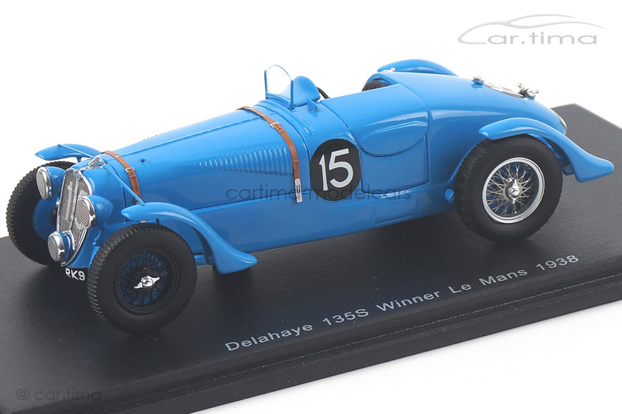 Delahaye 135 CS Winner 24h Le Mans 1938 Chaboud/Trémoulet Spark 1:43 43LM38 Delahaye 135 CS Winner 24h Le Mans 1938 Chaboud/Trémoulet Spark 1:43 43LM38