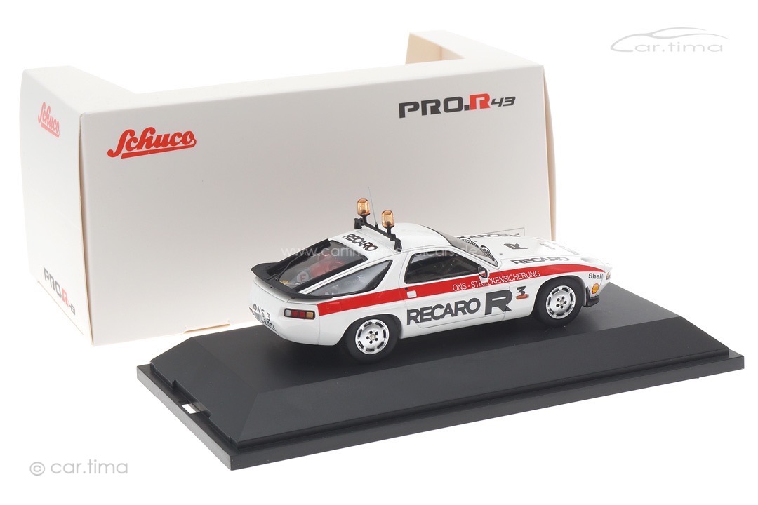Porsche 928 S ONS-Streckensicherung 1979 weiß/rot Schuco 1:43 450919400