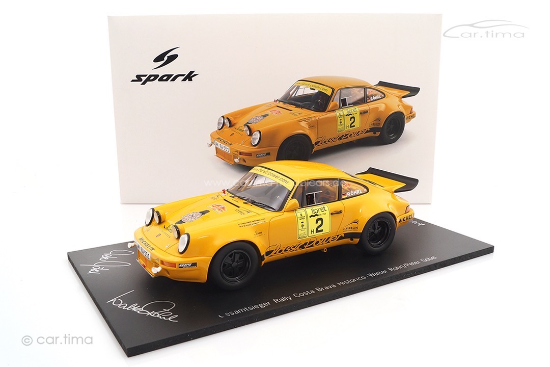 Porsche 911 RSR Winner Rallye Costa Brava 2009 Röhrl/Göbel Spark 1:18 CA01814002