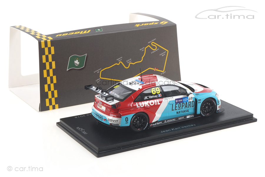 Audi RS3 LMS Winner WTCR Macau 2018 Jean-Karl Vernay Spark 1:43 SA202 Audi RS3 LMS Winner WTCR Macau 2018 Jean-Karl Vernay Spark 1:43 SA202