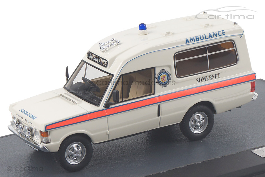 Range Rover Herbert Lomas Somerset Ambulance Service 1972 weiß Matrix Scale Models 1:43 MX11701-031