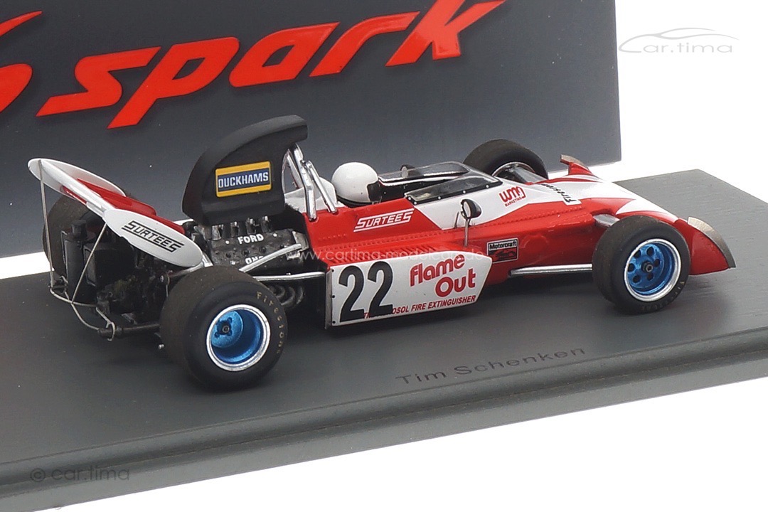 Surtees TS9B GP Großbritannien 1972 Tim Schenken Spark 1:43 S3995 Surtees TS9B GP Großbritannien 1972 Tim Schenken Spark 1:43 S3995