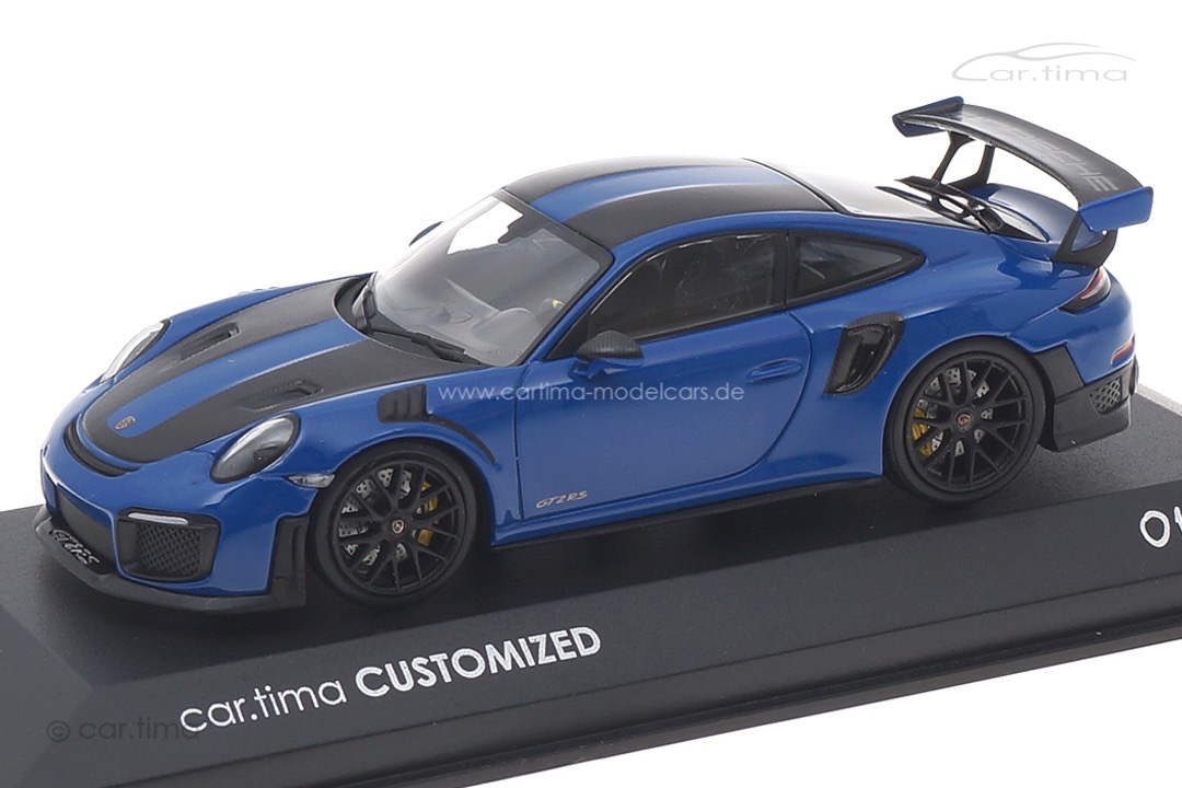 Porsche 911 GT2 RS Weissach Package Club blau/Rad schwarz Minichamps car.tima CUSTOMIZED