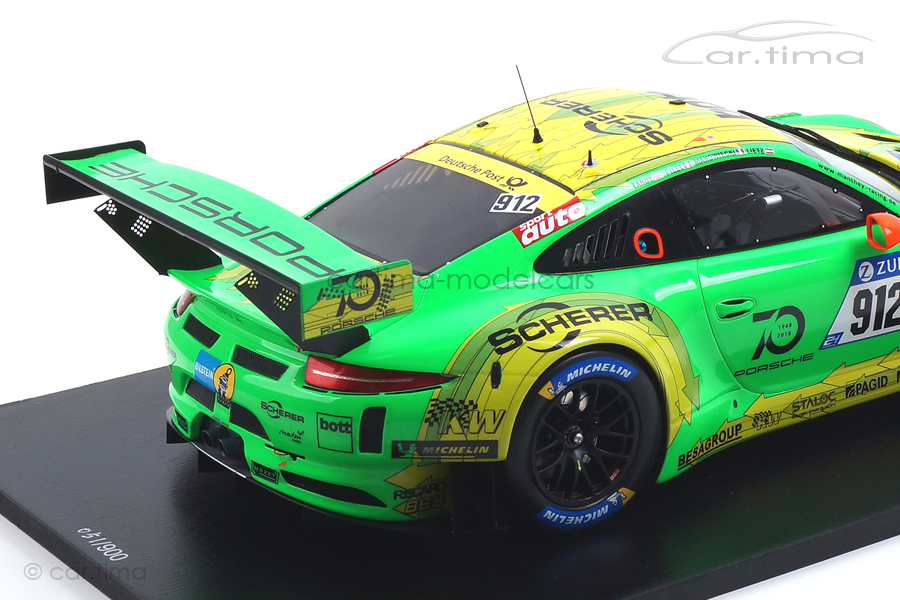 Porsche 911 (991) GT3 R Winner 24h Nürburgring 2018 Manthey Racing Spark 1:18 18SG027 