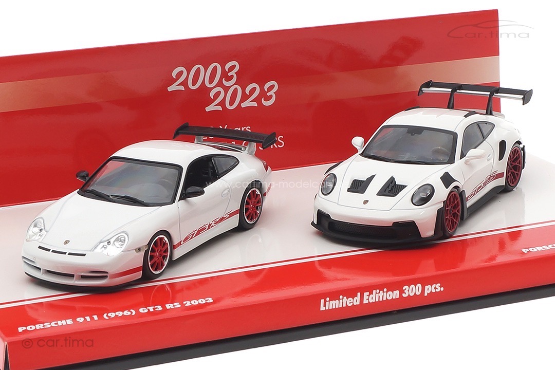 Set 20 Jahre Porsche 911 GT3 RS (996/992) Minichamps 1:43 413062190 Set 20 Jahre Porsche 911 GT3 RS (996/992) Minichamps 1:43 413062190