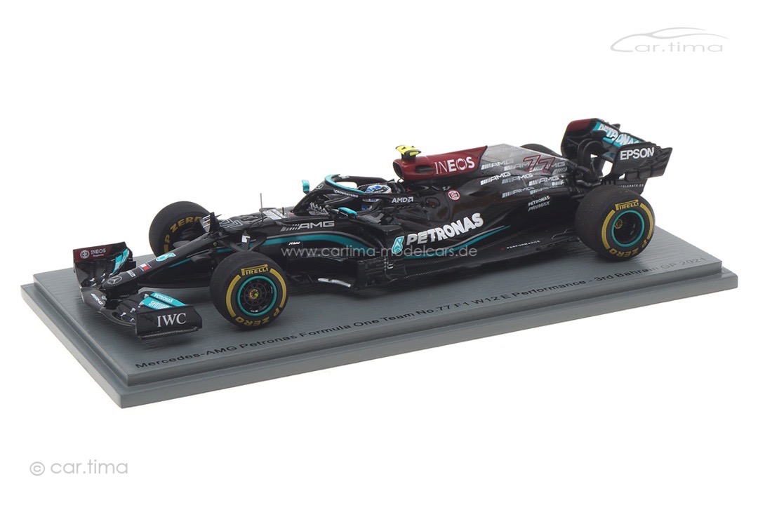 Mercedes-AMG W12 GP Bahrain 2021 Valtteri Bottas Spark 1:43 S7661