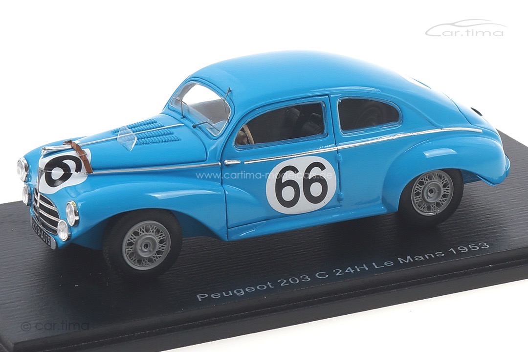 Peugeot 203 C 24h Le Mans 1953 Aunaud/Constantin Spark 1:43 S4738 Peugeot 203 C 24h Le Mans 1953 Aunaud/Constantin Spark 1:43 S4738