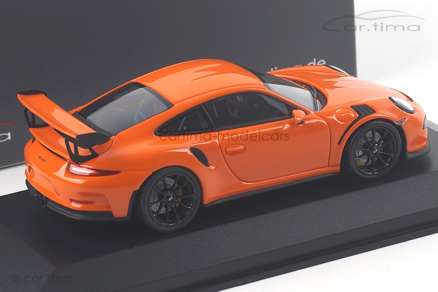 Porsche 911 (991) GT3 RS Gulf orange/Rad schwarz Minichamps car.tima CUSTOMIZED
