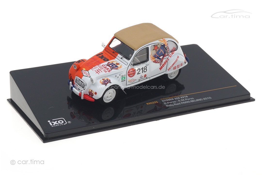 Citroen 2CV Rallye Raid Paris Beijing 2010 Peres/Peres IXO 1:43 RAC225