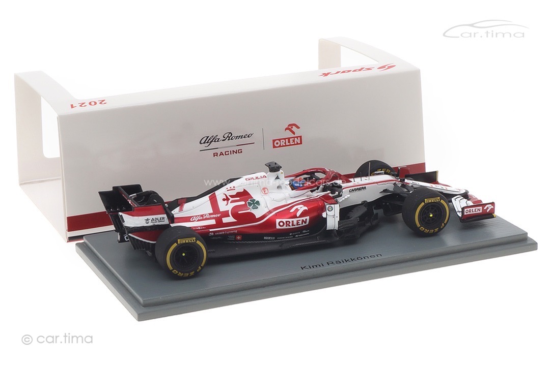 Alfa Romeo Sauber F1 GP Bahrain 2021 Kimi Räikkönen Spark 1:43 S7662 Alfa Romeo Sauber F1 GP Bahrain 2021 Kimi Räikkönen Spark 1:43 S7662