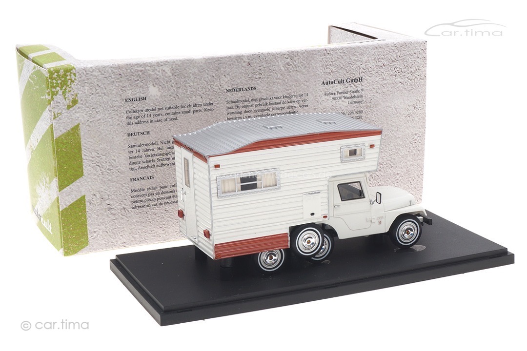 Jeep CJS Universal Camper 1969 weiß/braun autocult 1:43 09017 Jeep CJS Universal Camper 1969 weiß/braun autocult 1:43 09017