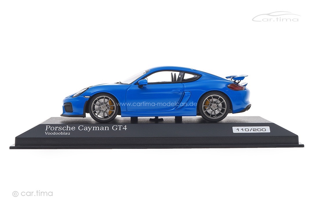 Porsche Cayman GT4 Voodoo blau Minichamps 1:43 CA04316074 Porsche Cayman GT4 Voodoo blau Minichamps 1:43 CA04316074