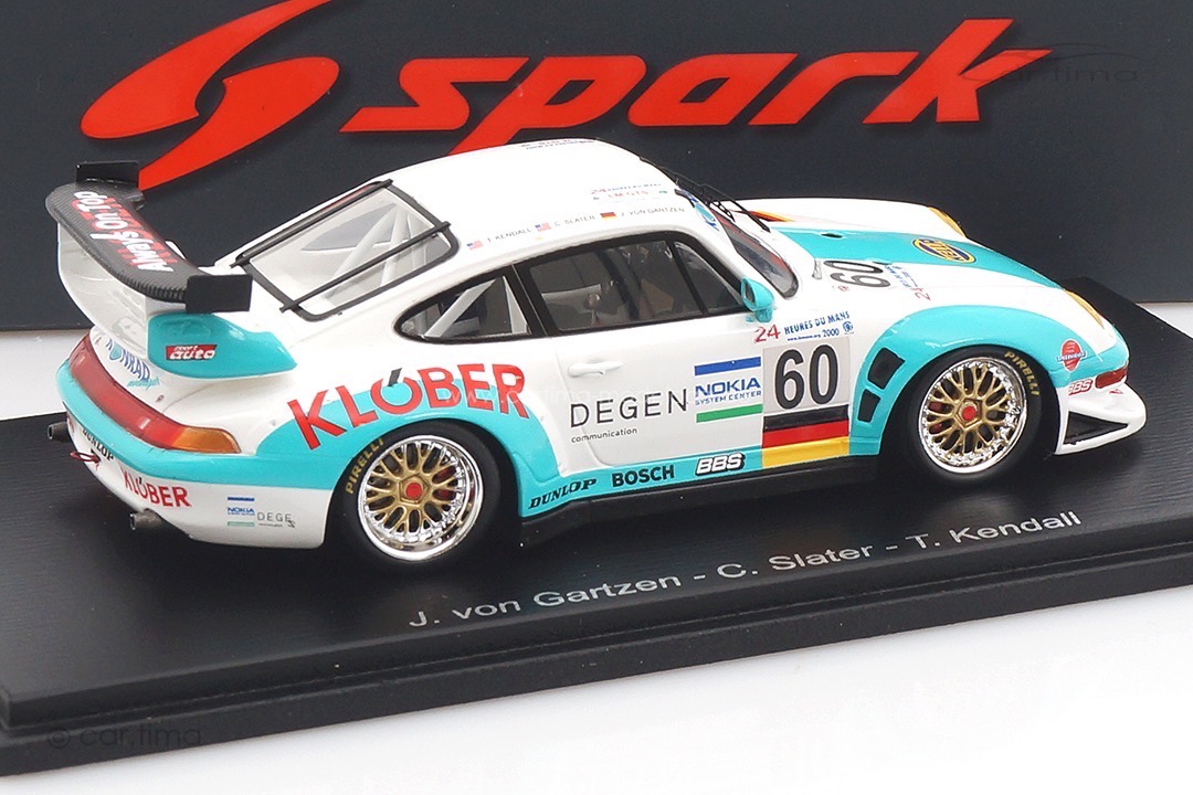 Porsche 911 (993) GT2 24h Le Mans 2000 Kendall/Slater/von Gartzen Spark 1:43 S9936