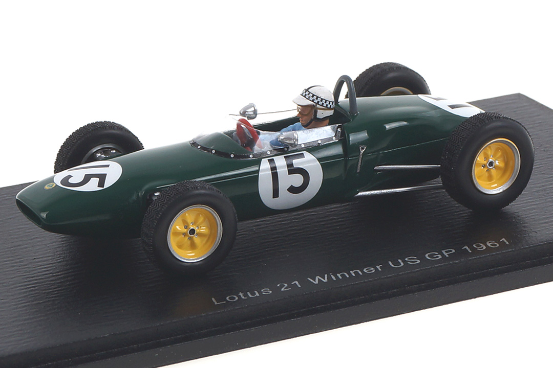 Lotus 21 Winner US GP 1961 Innes Ireland Spark 1:43 S7136 Lotus 21 Winner US GP 1961 Innes Ireland Spark 1:43 S7136