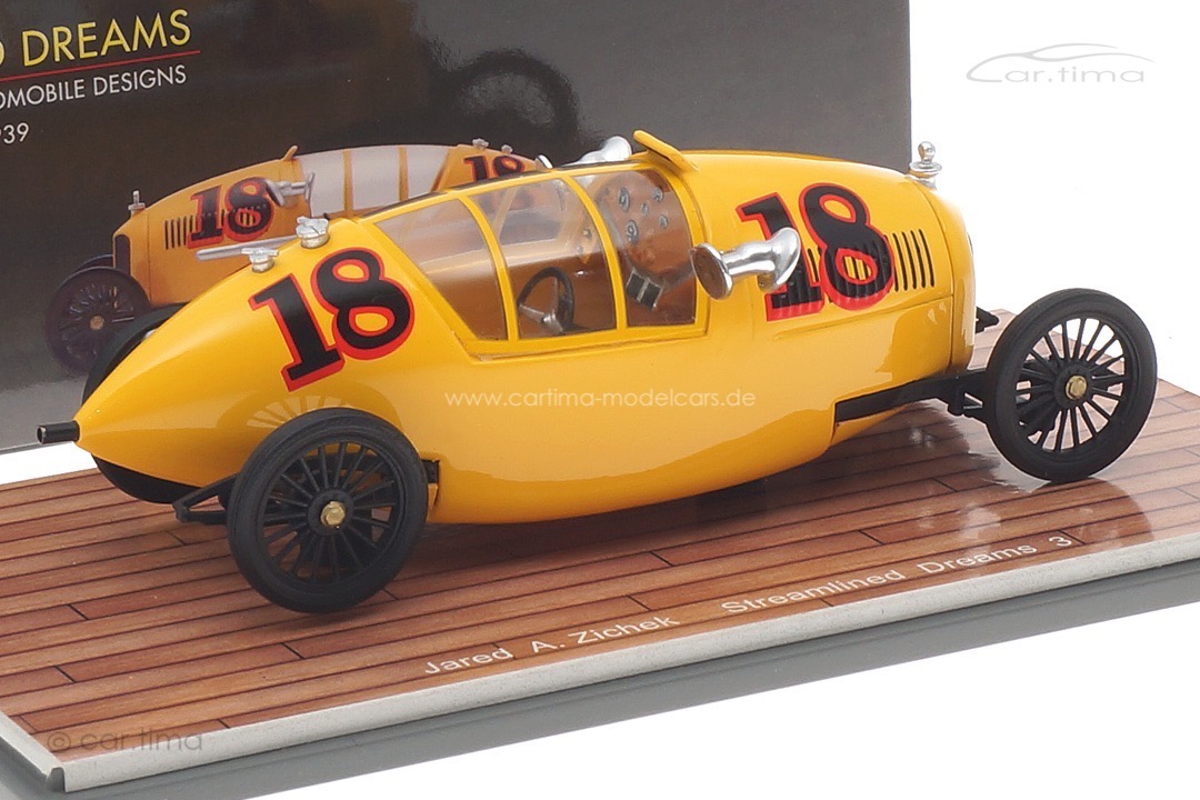 Clarke Racing Vehicle 1916 Jared A. Zichek Streamlined Dreams 3 Bizarre 1:43 B1068