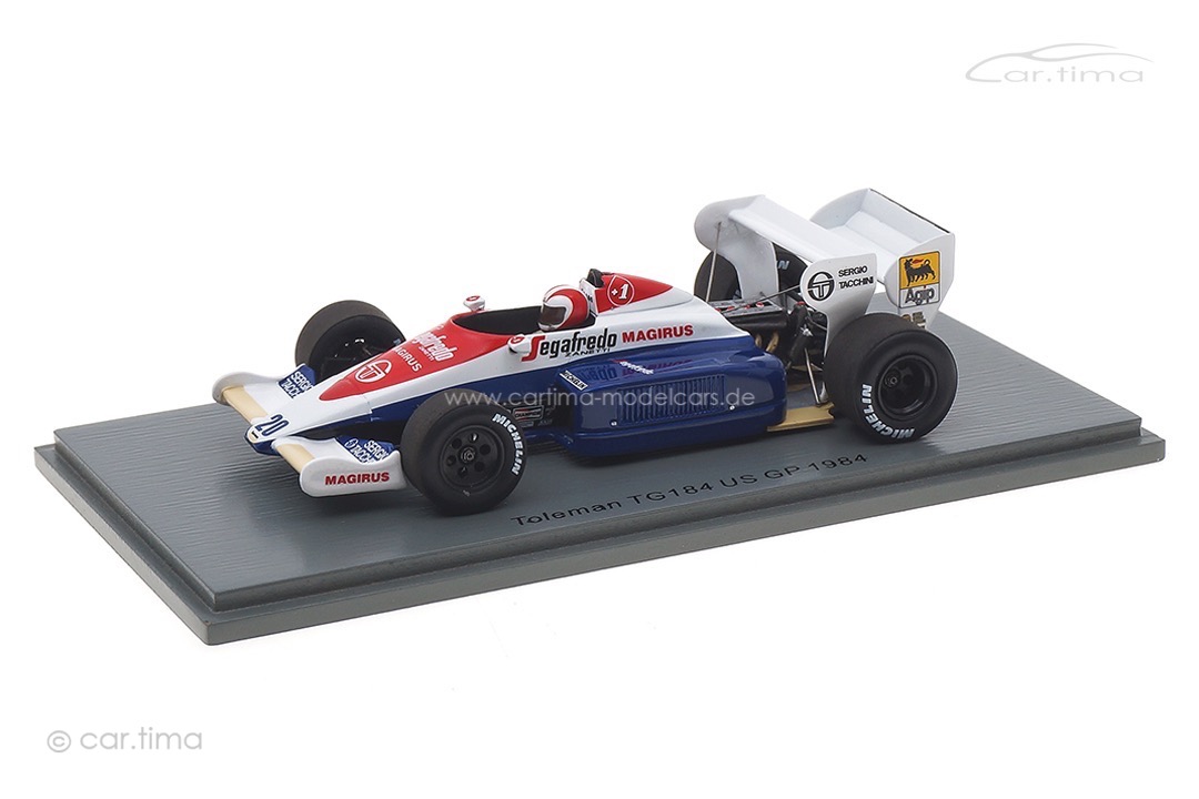 Toleman TG184 GP USA 1984 Johnny Cecotto Spark 1:43 S2780