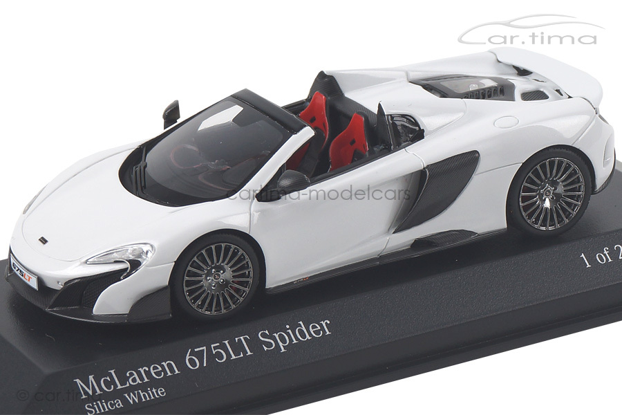McLaren 675LT Spider Silica white Minichamps 1:43 537154432 McLaren 675LT Spider Silica white Minichamps 1:43 537154432
