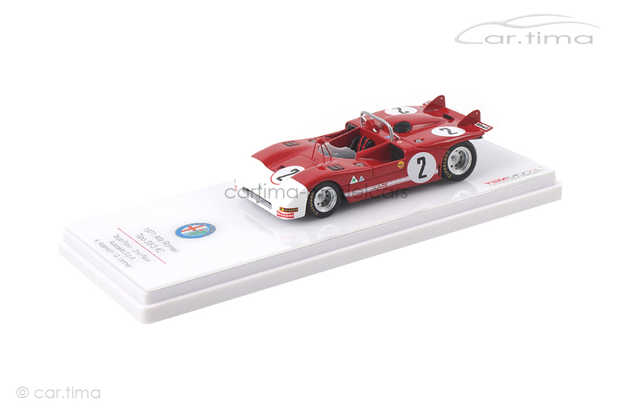 TRUESCALE TSM154310 Escala 1/43 | ALFA ROMEO 33/3 TEAM AUTODELTA N 2 2nd TARGA FLORIO 1971