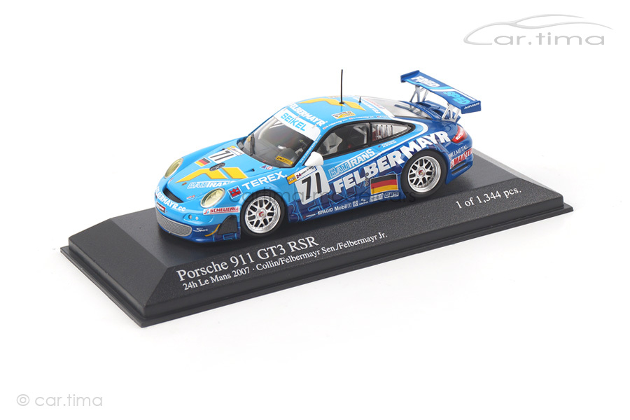 Porsche 911 (997) GT3 RSR 24h Le Mans 2007 Felbermayer Minichamps 1:43 400076771