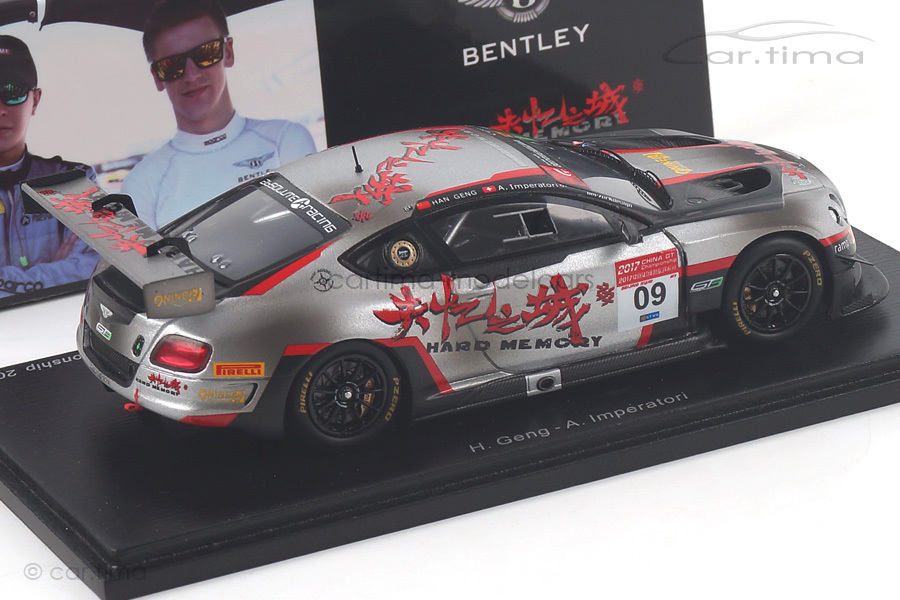 Bentley Continental GT3 China GT Championship 2017 Geng/Imperatori Spark 1:43 SP178 Bentley Continental GT3 China GT Championship 2017 Geng/Imperatori Spark 1:43 SP178