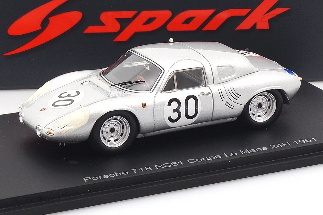 Porsche 718 RS61 Coupe 24h Le Mans 1961 Bonier/Gurney Spark 1:43 S9734