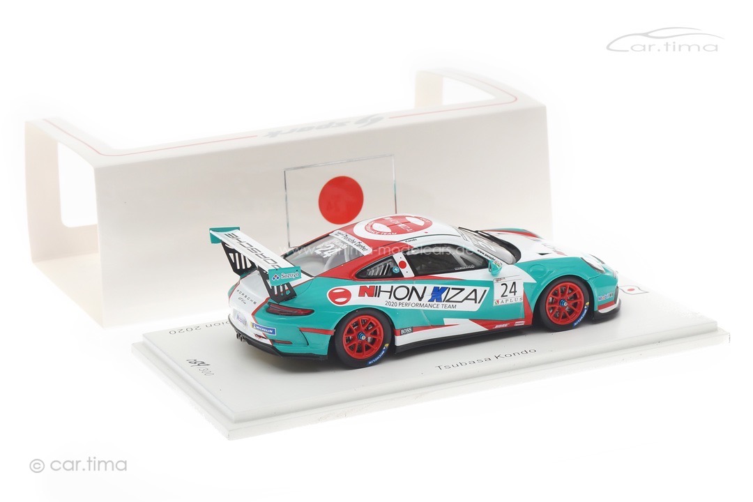 Porsche 911 GT3 Cup Porsche Carrera Cup Japan Champion 2020 Tsubasa Kondo Spark 1:43 SJ099