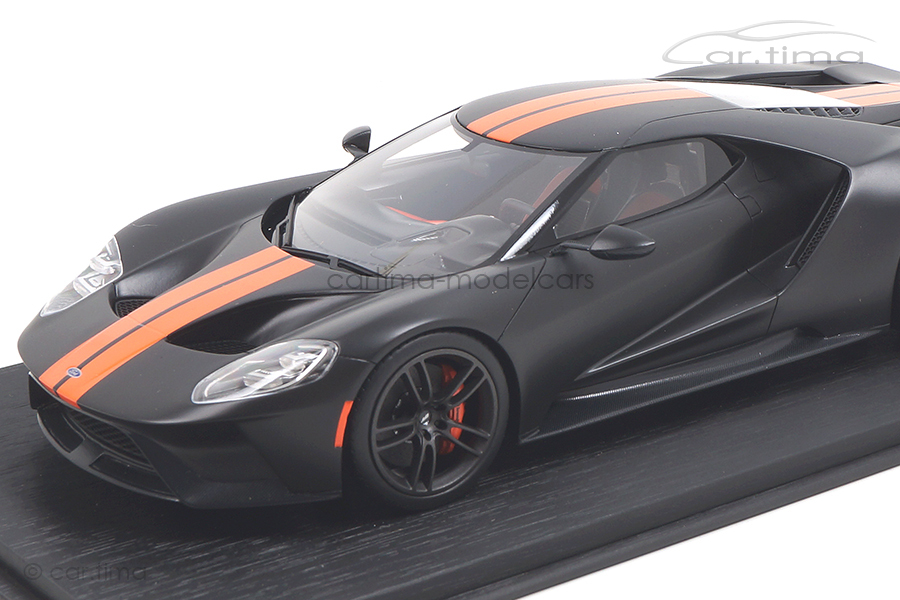 Ford GT Matte black/Competition orange TopSpeed 1:18 TS0092
