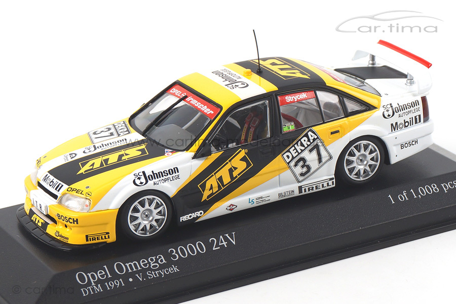 Opel Omega (A) 3000 24V DTM 1991 Volker Strycek Minichamps 1:43 400914437 Opel Omega (A) 3000 24V DTM 1991 Volker Strycek Minichamps 1:43 400914437