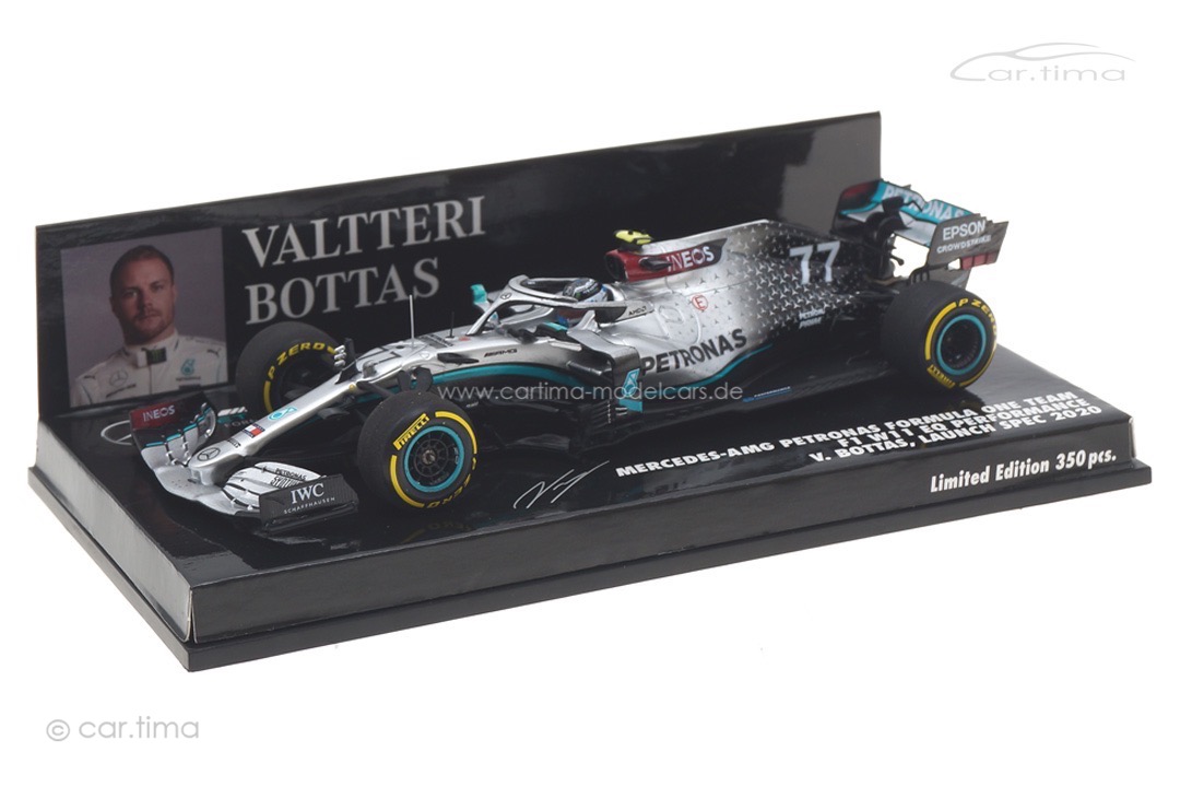 Mercedes AMG Petronas F1 W11 Launch Spec 2020 Valtteri Bottas Minichamps 1:43 410200077