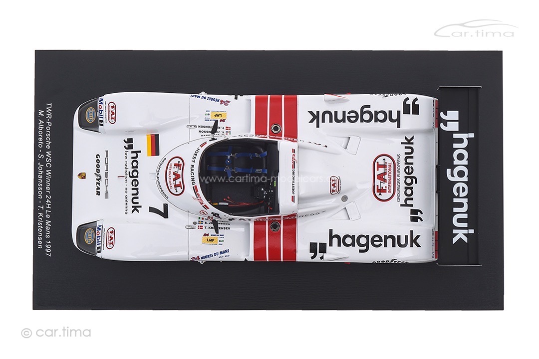 TWR-Porsche WSC Winner 24h Le Mans 1997 Alboreto/Johansson/Kristensen Spark 1:18 18LM97 TWR-Porsche WSC Winner 24h Le Mans 1997 Alboreto/Johansson/Kristensen Spark 1:18 18LM97